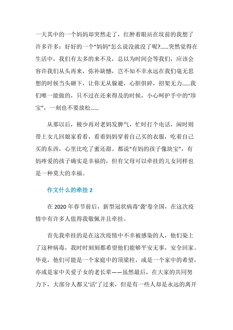 什么的牵挂七年级作文700字.doc_第2页