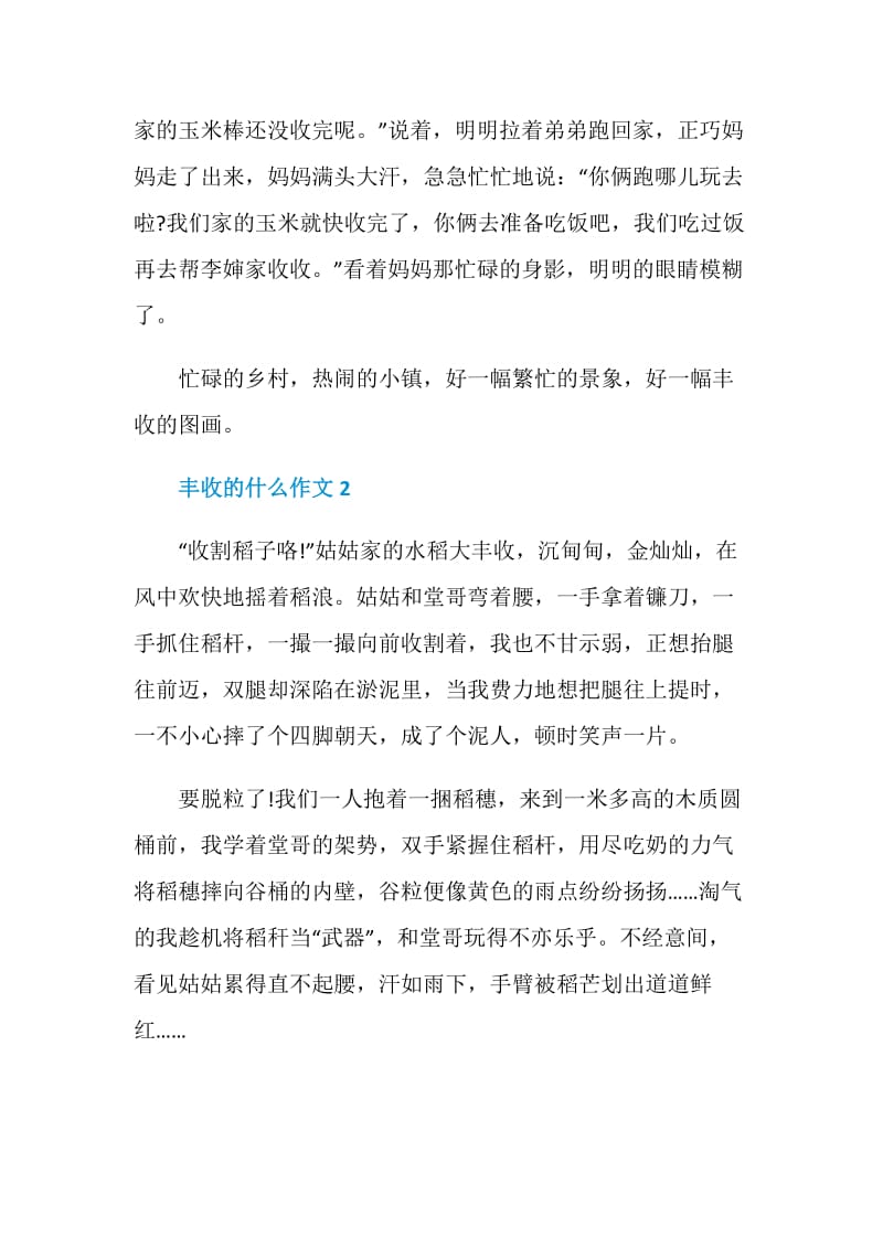 丰收的什么初二作文800字.doc_第3页