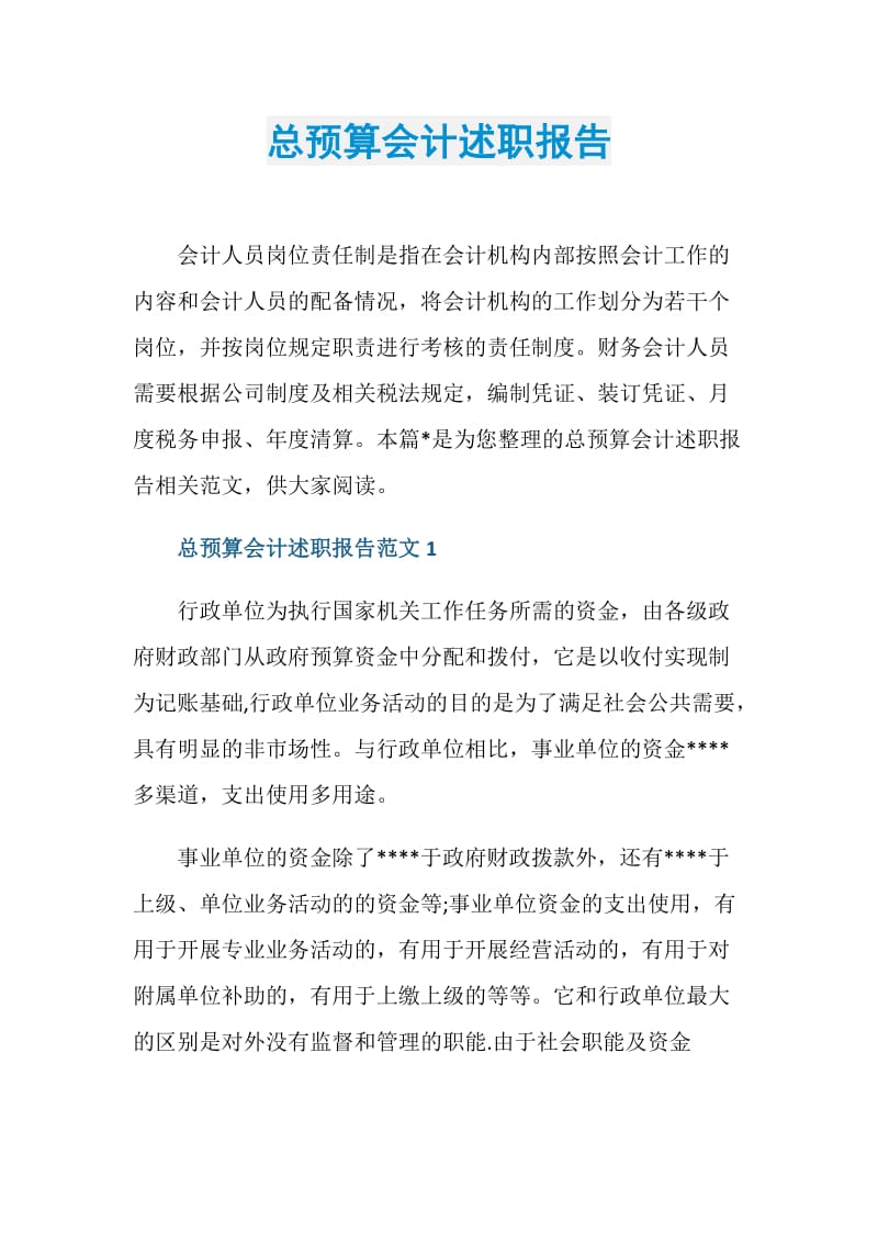 总预算会计述职报告.doc_第1页