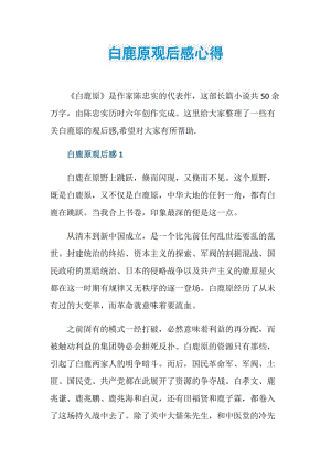 白鹿原观后感心得.doc