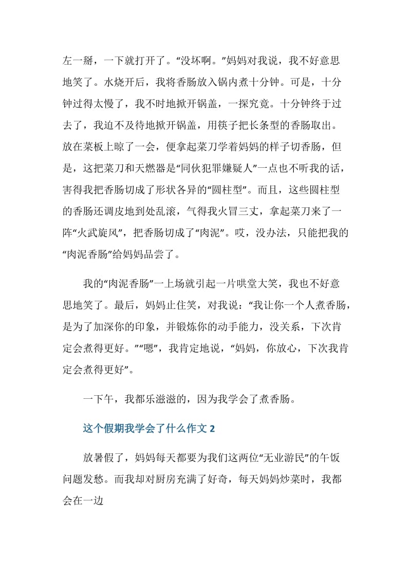 这个假期我学会了什么初二作文600字.doc_第2页