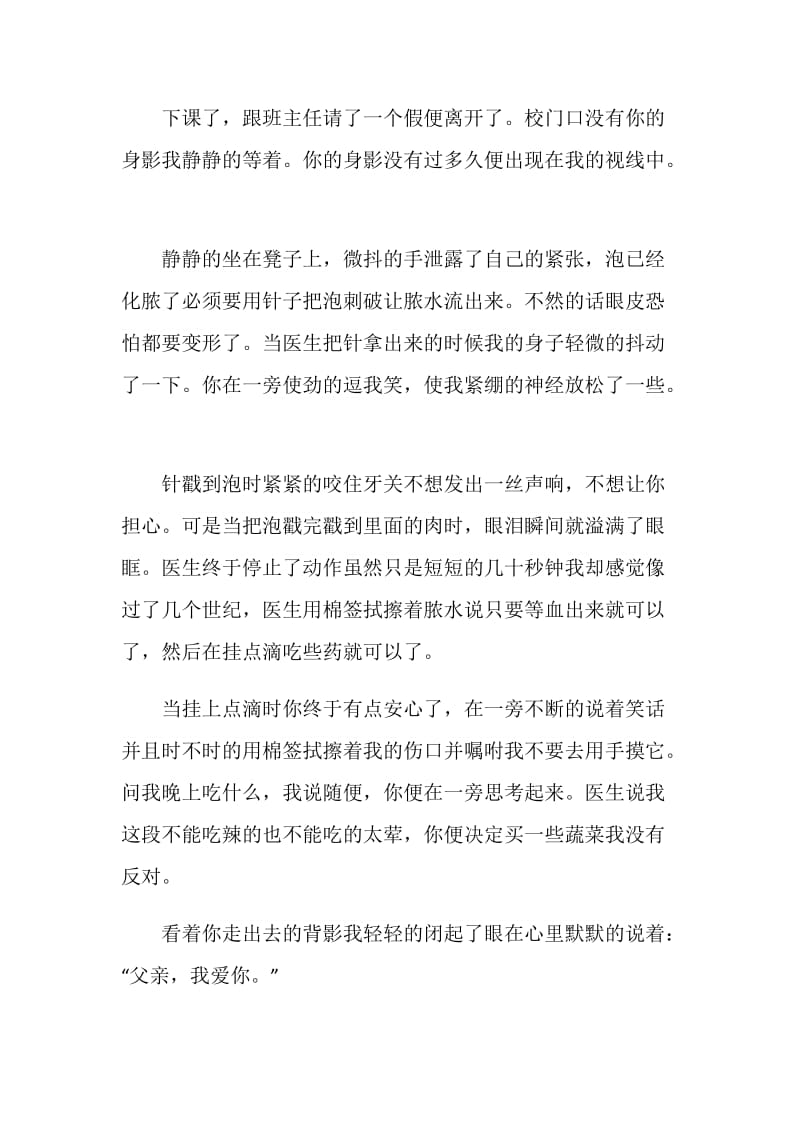 中考在即父亲我想对你说作文900字.doc_第3页