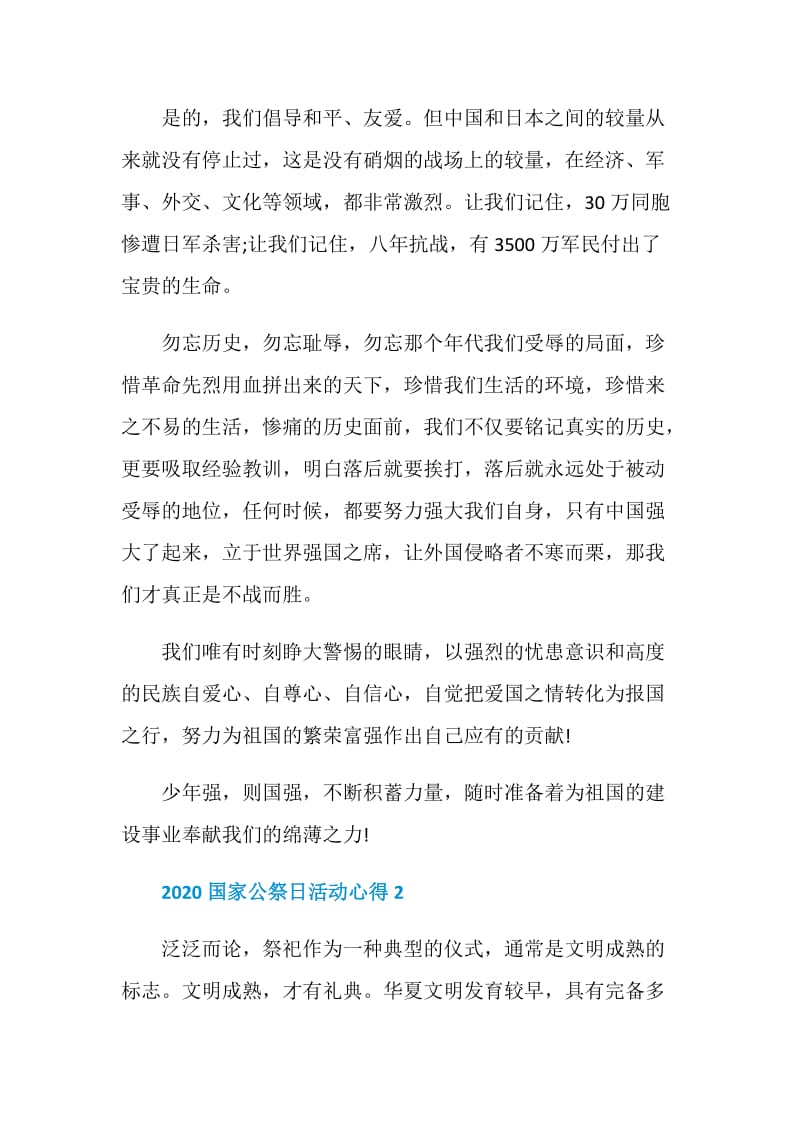 关于国家公祭日的活动心得总结.doc_第2页