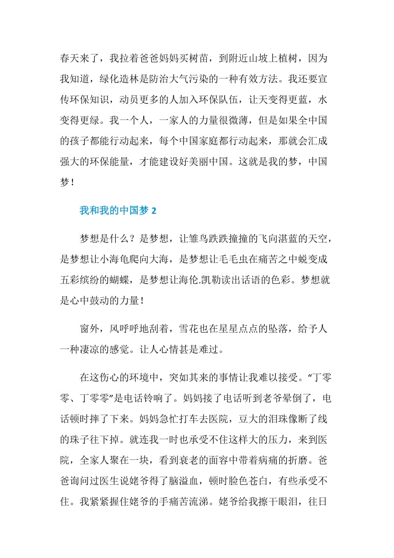 我和我的中国梦小学五年级作文.doc_第2页