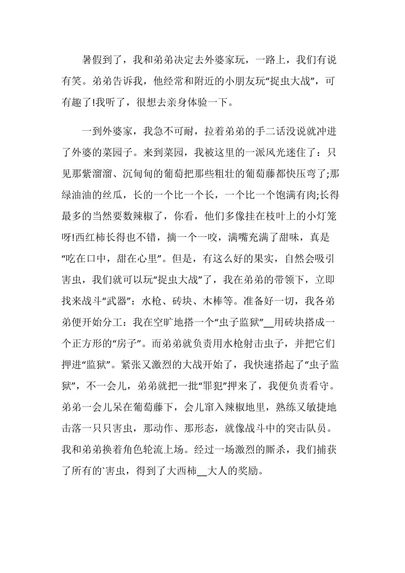 暑假生活的作文六年级2020.doc_第3页