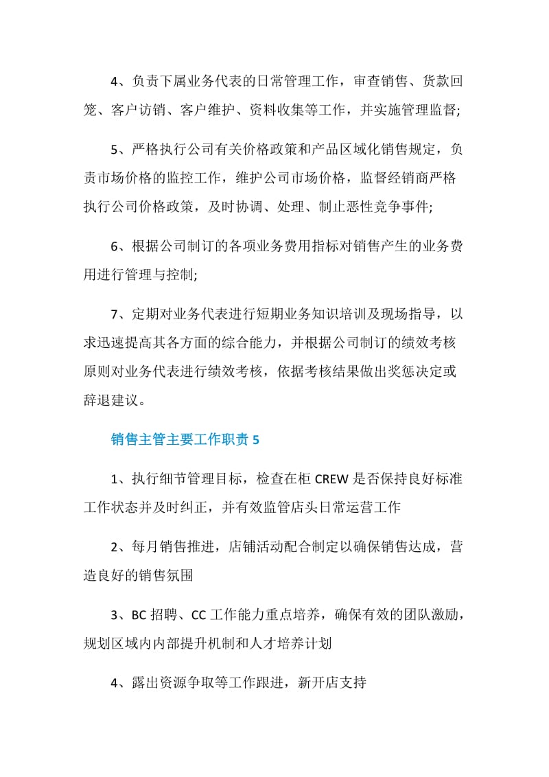 销售主管主要工作职责.doc_第3页