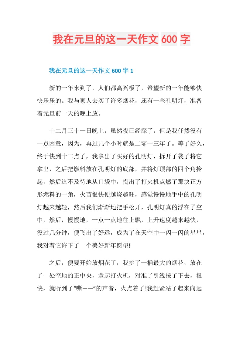 我在元旦的这一天作文600字.doc_第1页