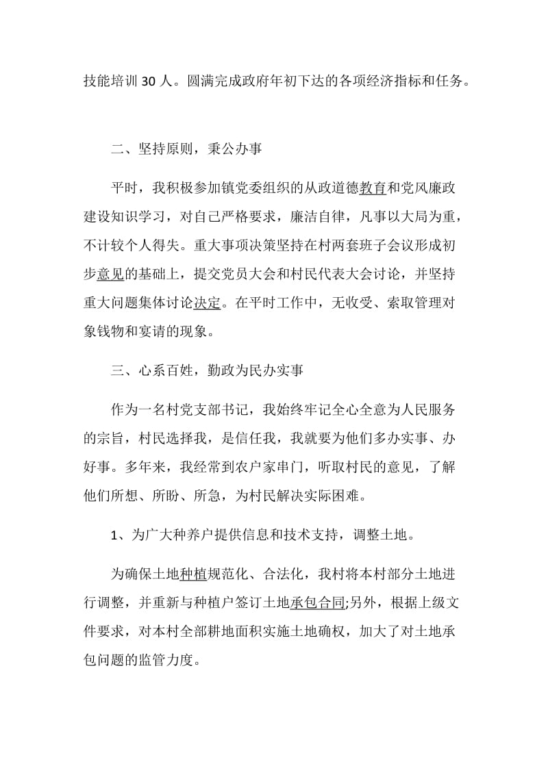 村书记述职报告精编范文合集.doc_第2页