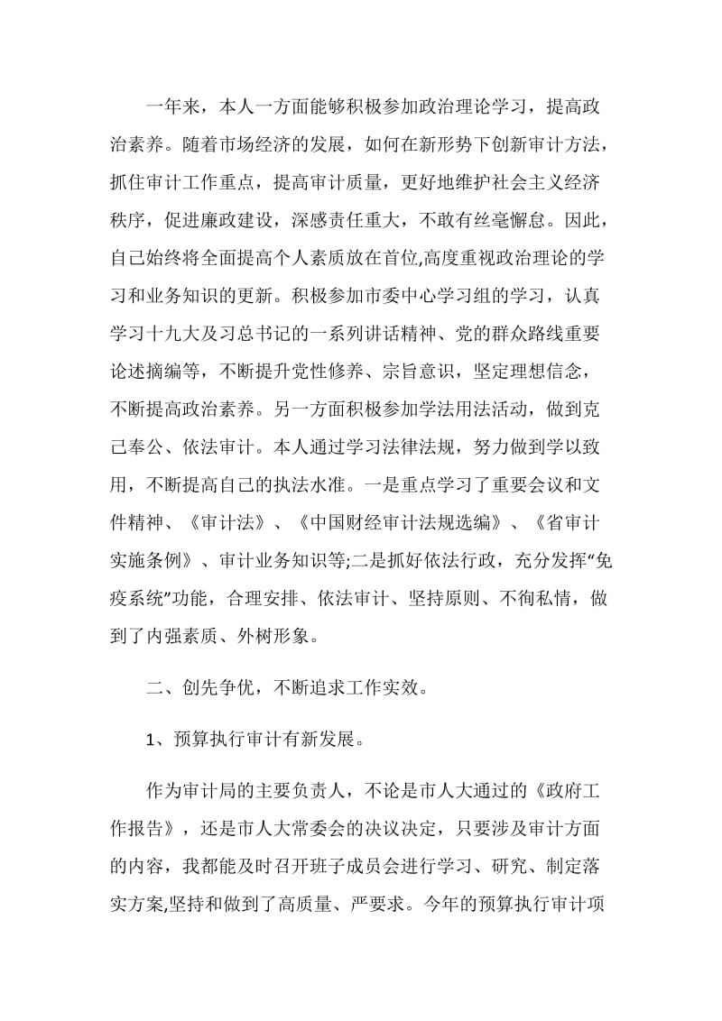 审计工作述职报告范文汇总大合集2020.doc_第2页