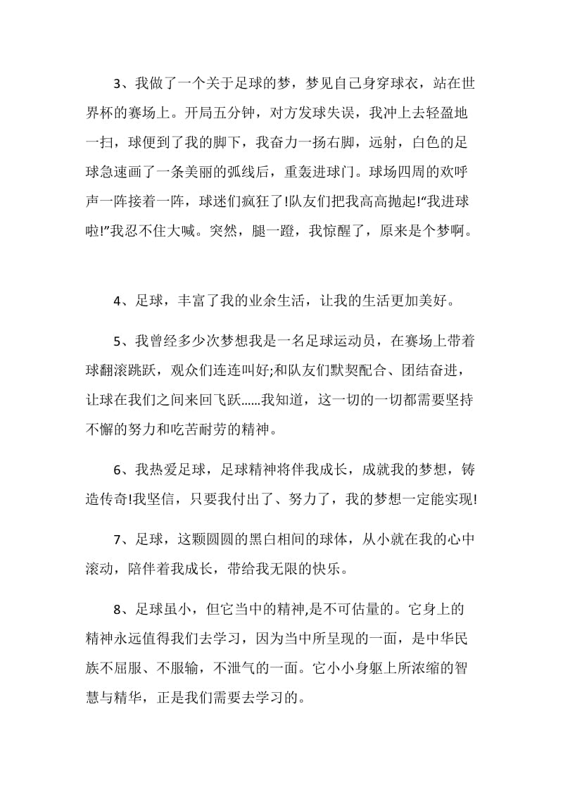 关于热爱足球的感言大全.doc_第2页