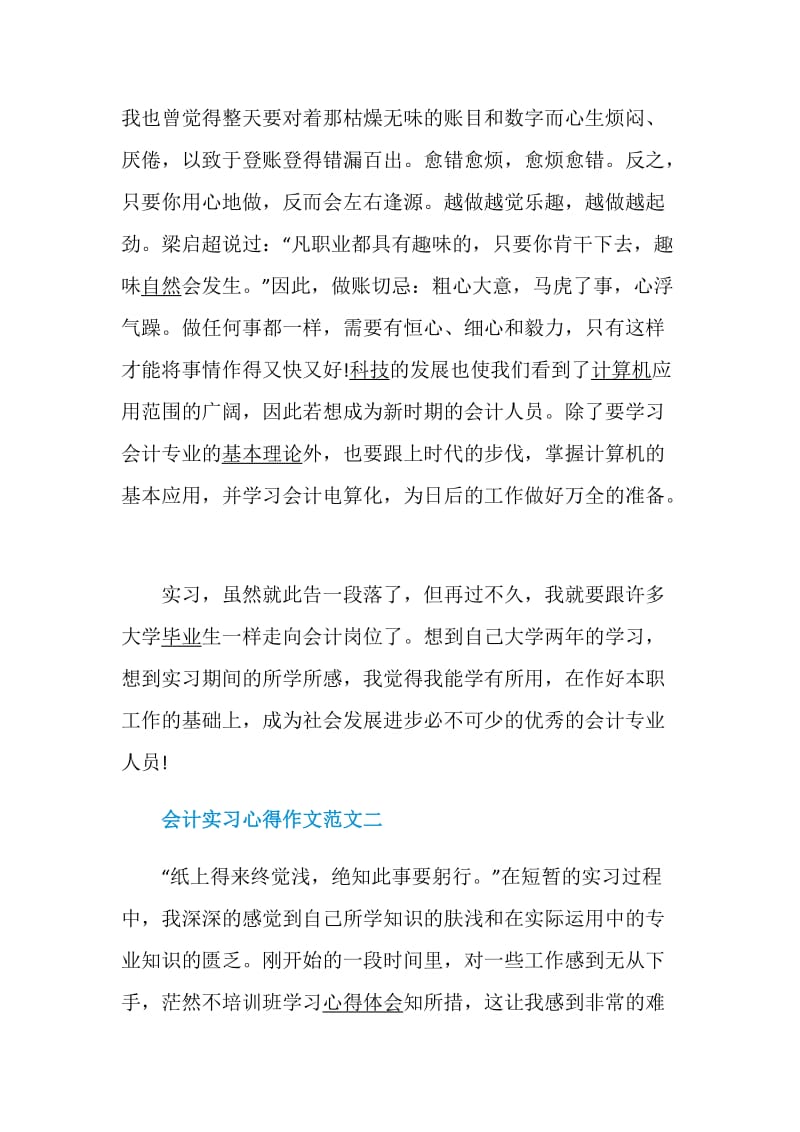 会计实习心得作文范文.doc_第2页