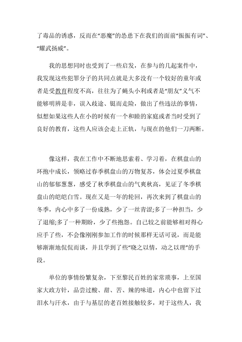 公安民警述职报告精选合集.doc_第3页