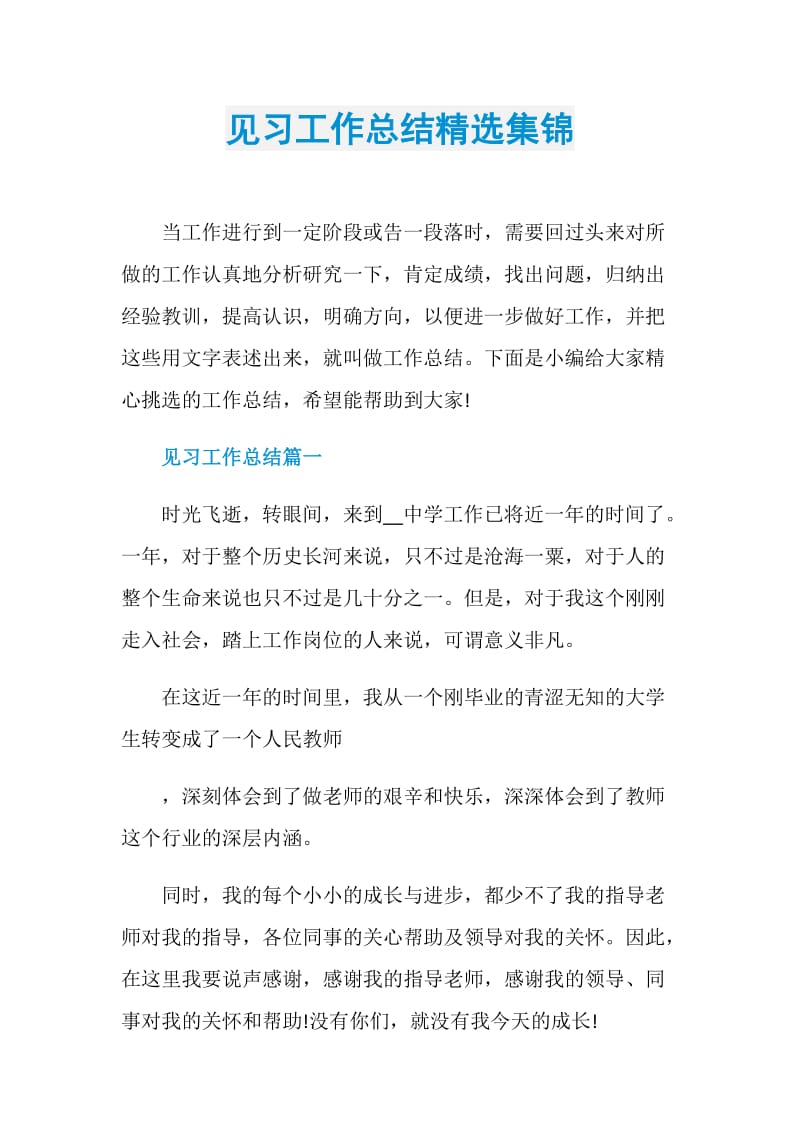 见习工作总结精选集锦.doc_第1页