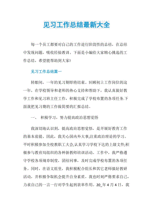 见习工作总结最新大全.doc