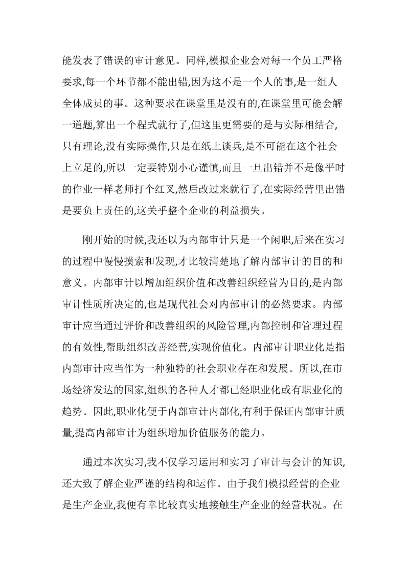 关于审计毕业生实习报告汇总大合集.doc_第3页