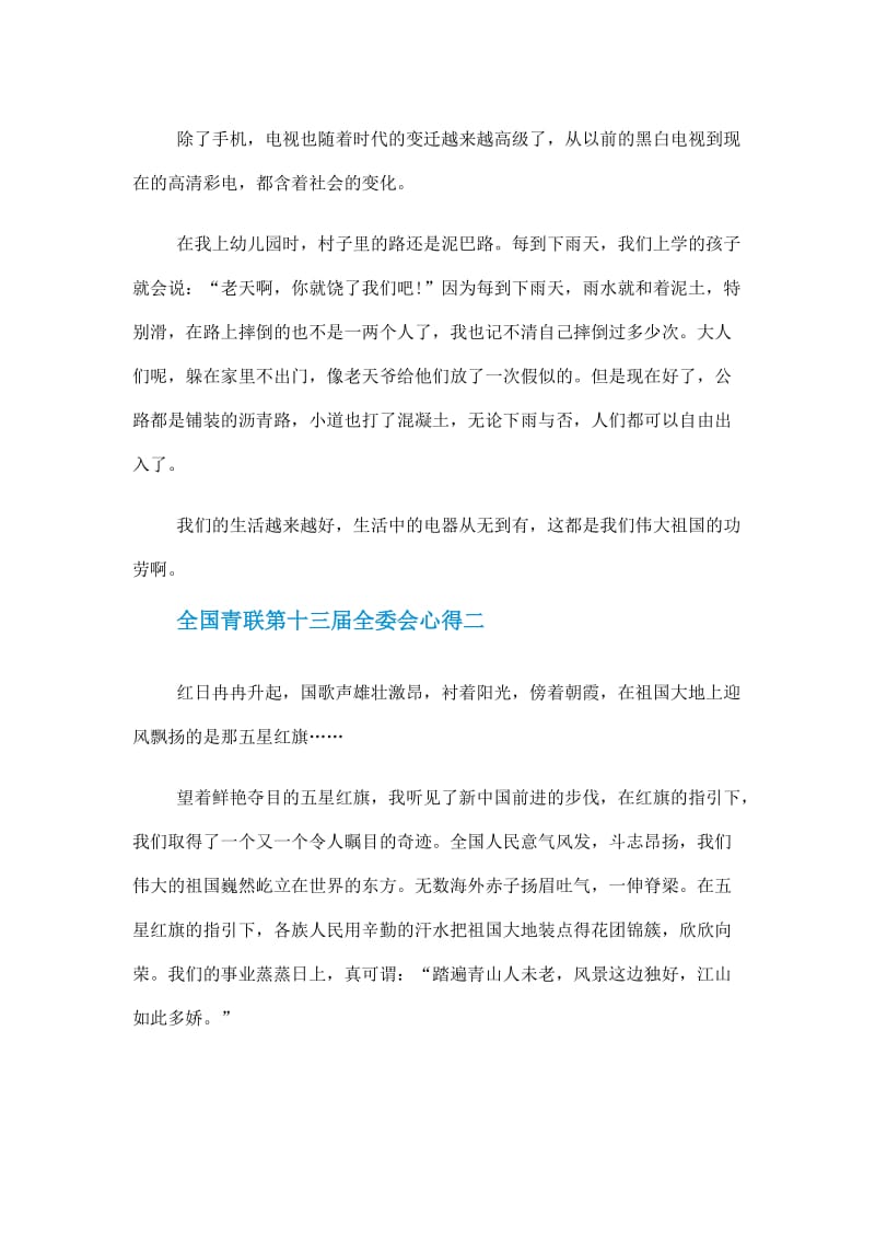 全国青联第十三届全委会心得体会作文5篇大全.doc_第2页