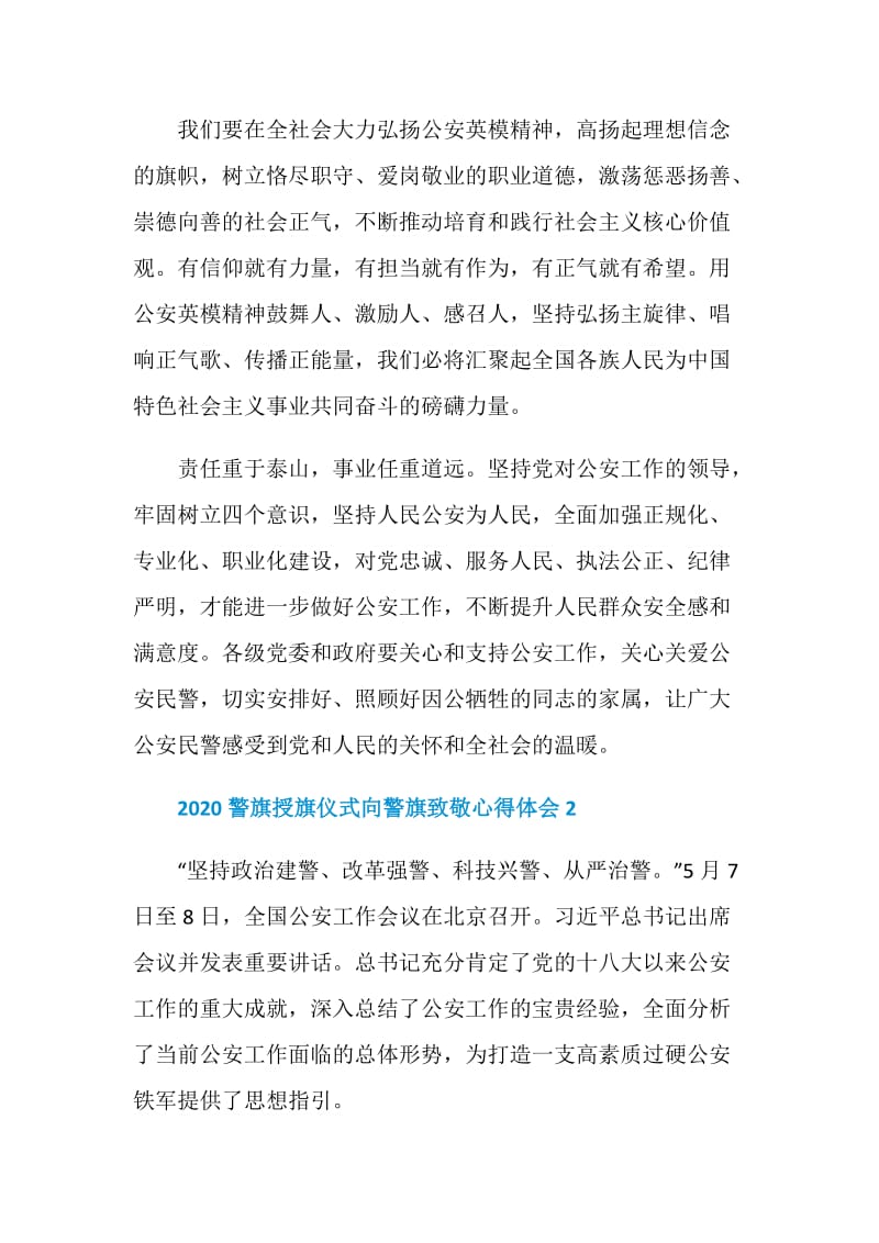 2020警旗授旗仪式向警旗致敬心得体会.doc_第3页