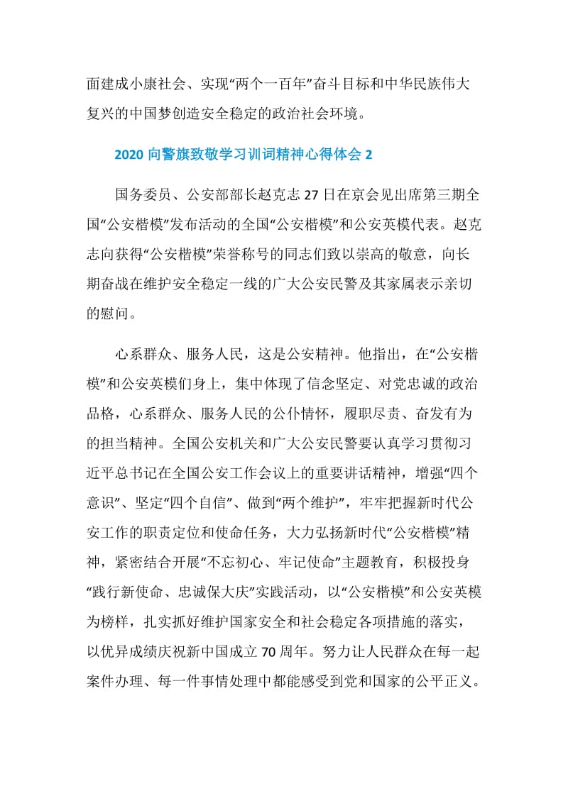 向警旗致敬学习训词精神心得体会1000字精选5篇.doc_第3页