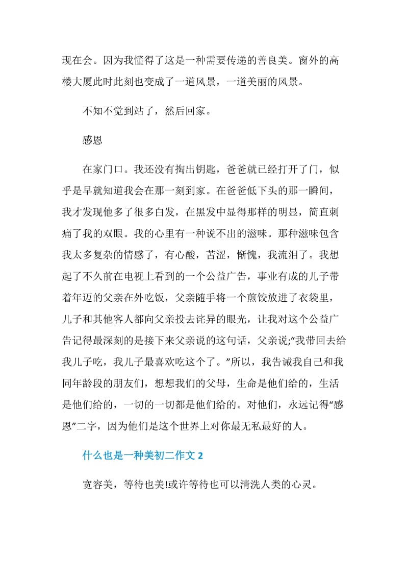 什么也是一种美初二作文700字.doc_第2页