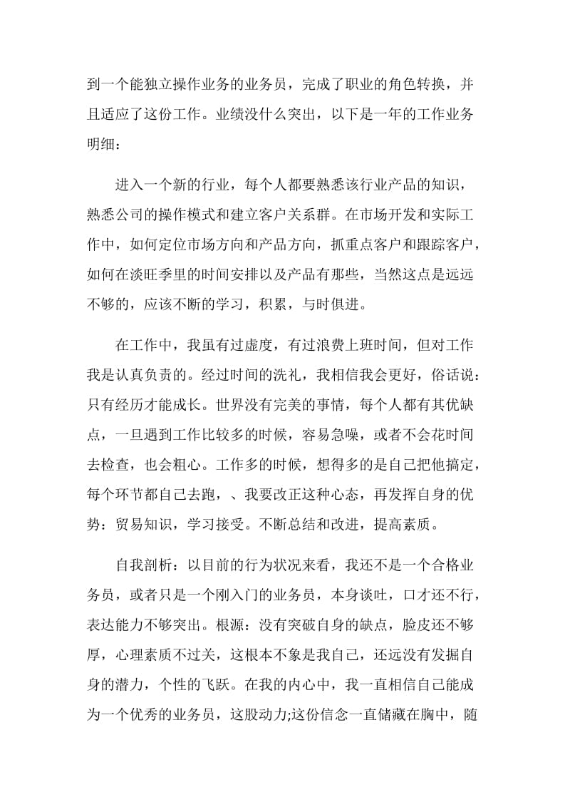 2020业务员年终工作总结模板精选五篇.doc_第2页