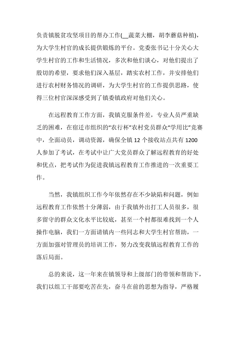 乡镇组织办个人工作总结范文.doc_第2页