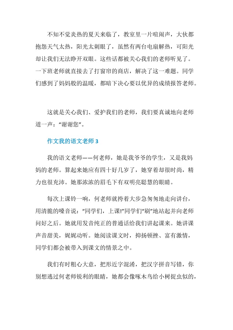 我的语文老师作文400字初一.doc_第3页