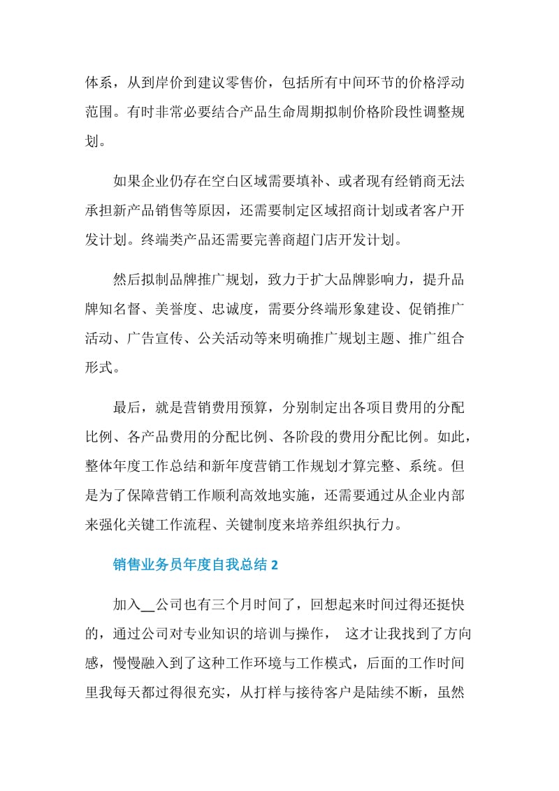 销售业务员年度自我总结.doc_第3页