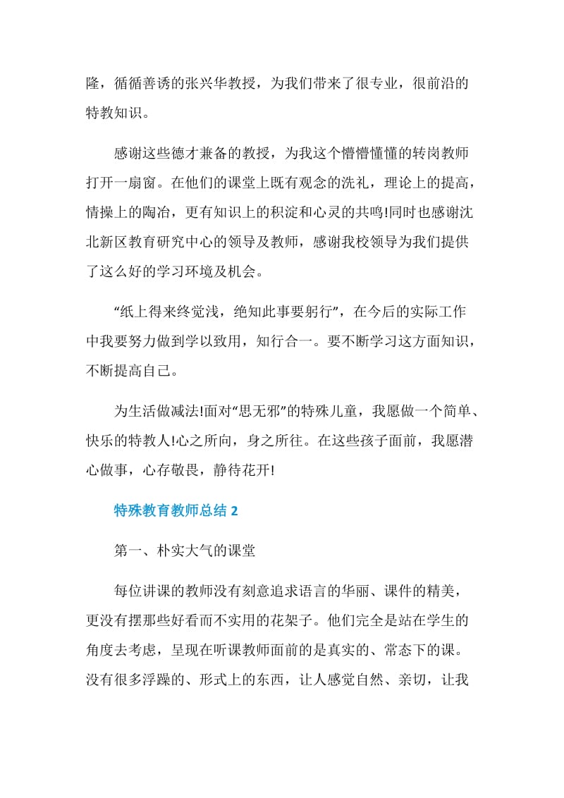 特殊教育教师总结精选集锦.doc_第2页