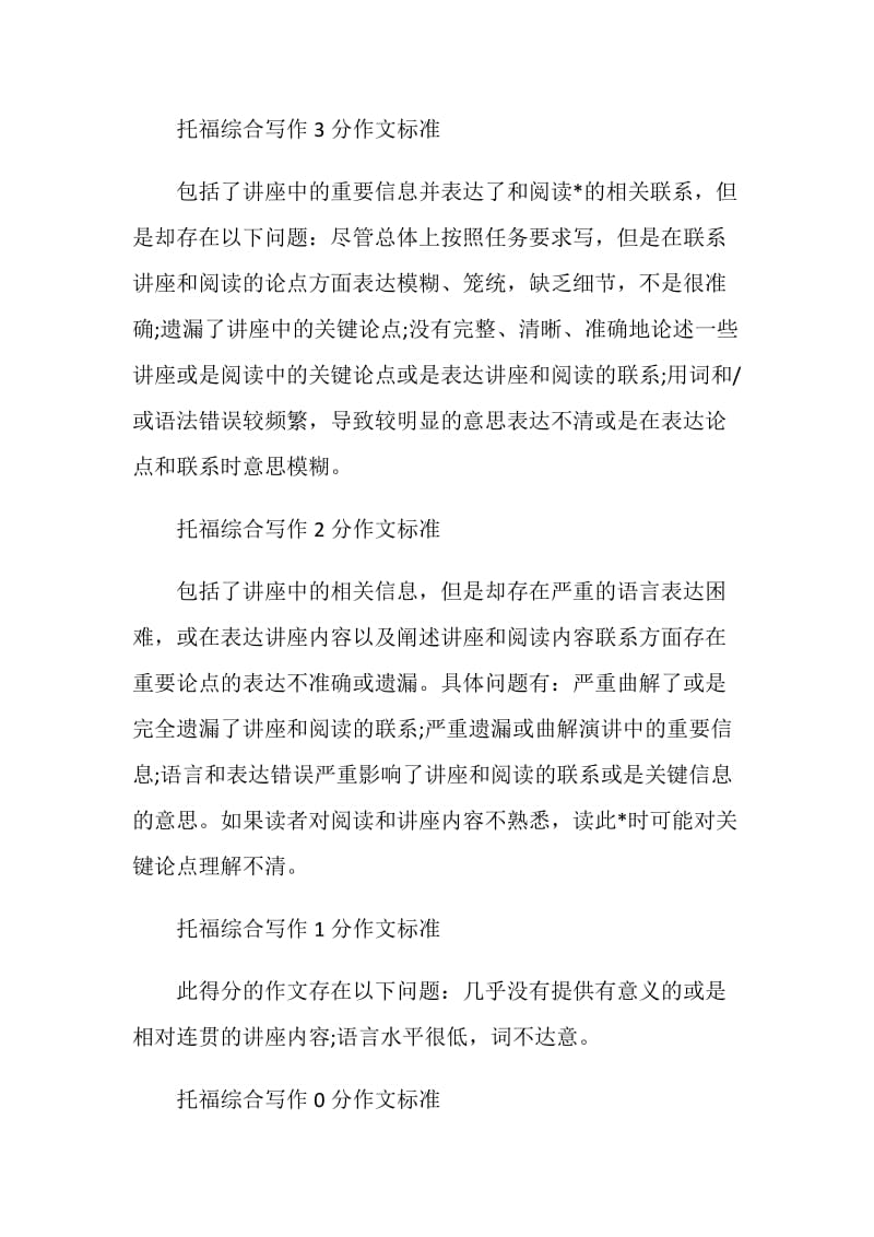 托福综合写作0到5分评分标准中文详解.doc_第2页