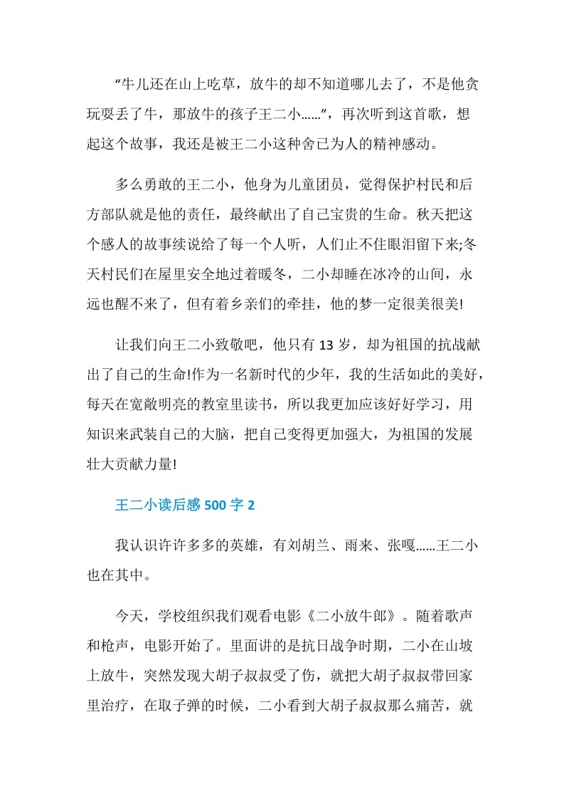 有关王二小读后感500字.doc_第2页