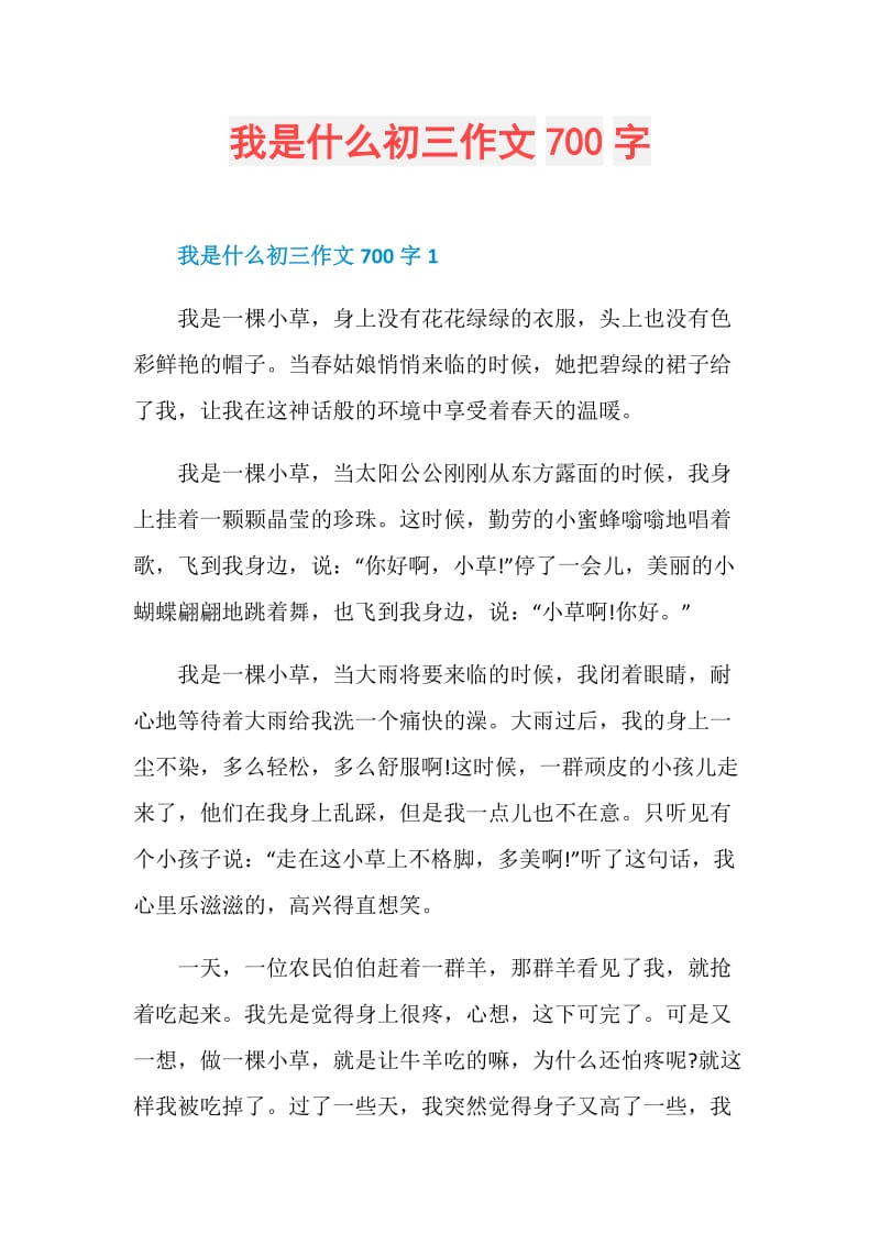 我是什么初三作文700字.doc_第1页