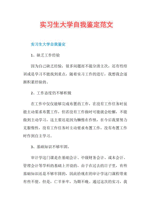 实习生大学自我鉴定范文.doc