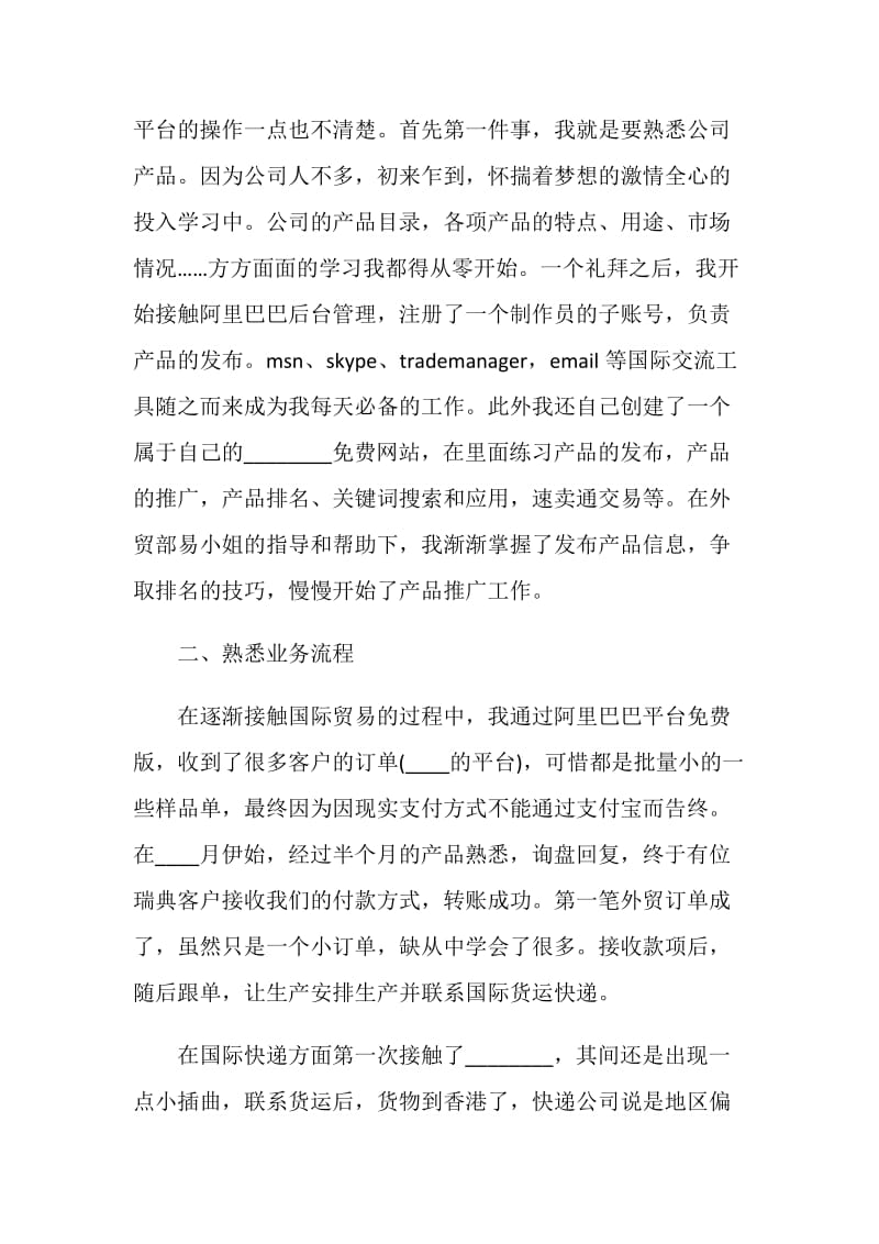 业务员2020年度个人工作总结五篇.doc_第2页