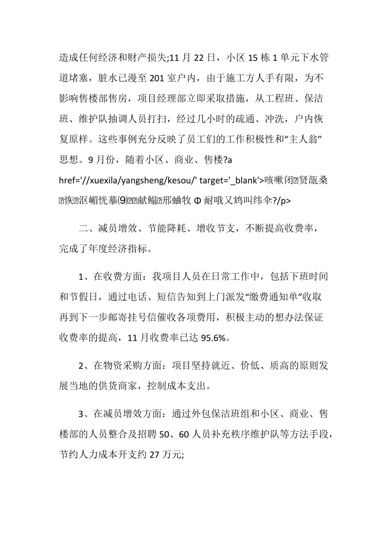 物业项目经理工作总结报告.doc_第2页