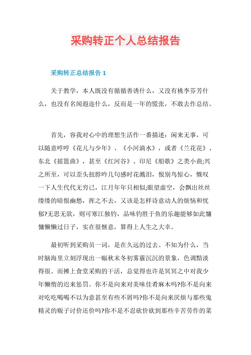 采购转正个人总结报告.doc_第1页