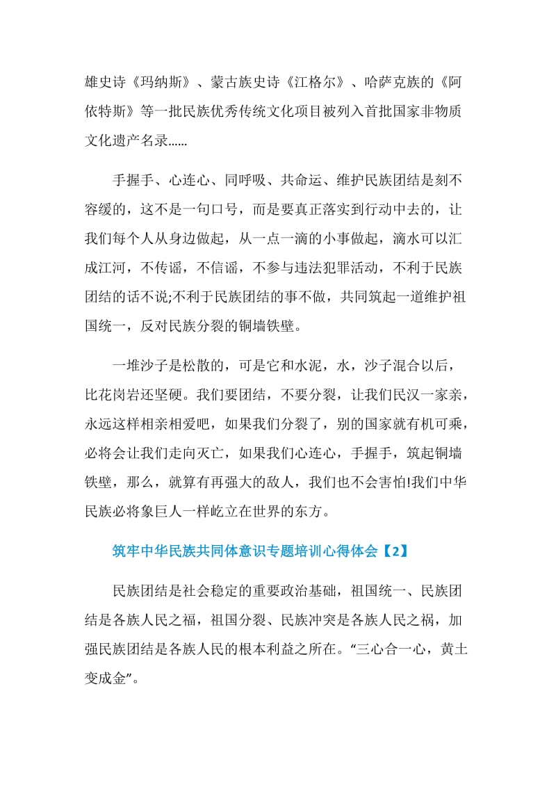 筑牢中华民族共同体意识专题培训心得感想.doc_第3页