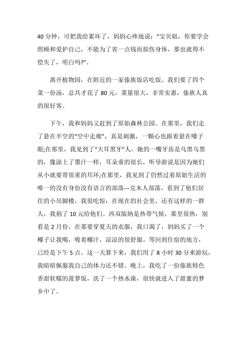 西双版纳游玩感想心得.doc_第2页