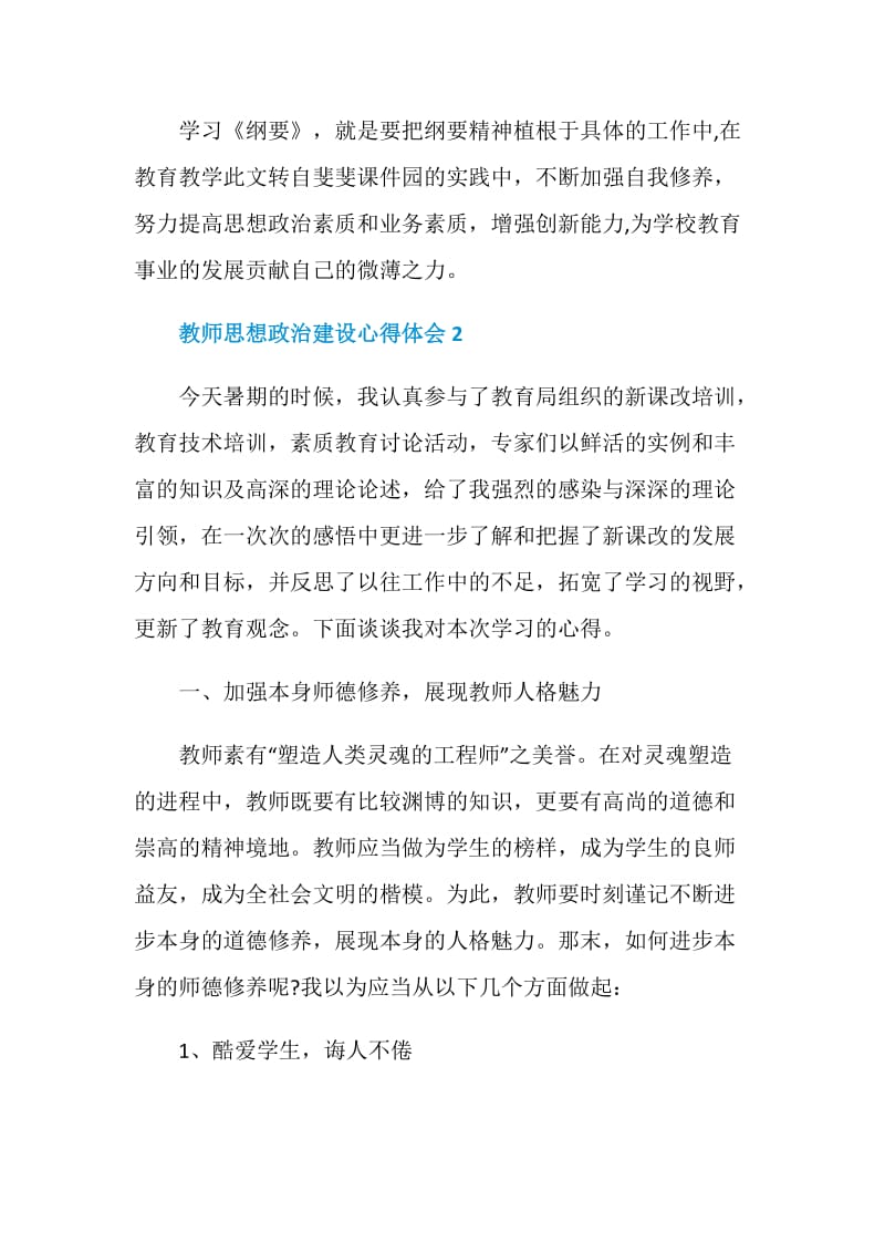 教师思想政治建设心得体会.doc_第3页