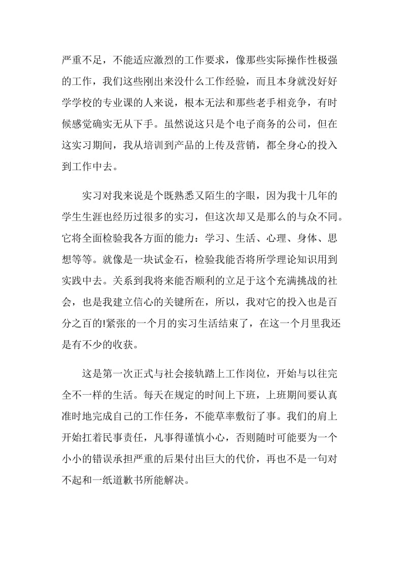 电子商务实习总结范文7篇_电子商务专业毕业实习报告.doc_第3页