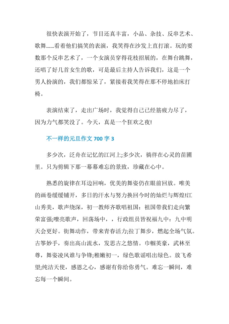 不一样的元旦作文700字.doc_第3页