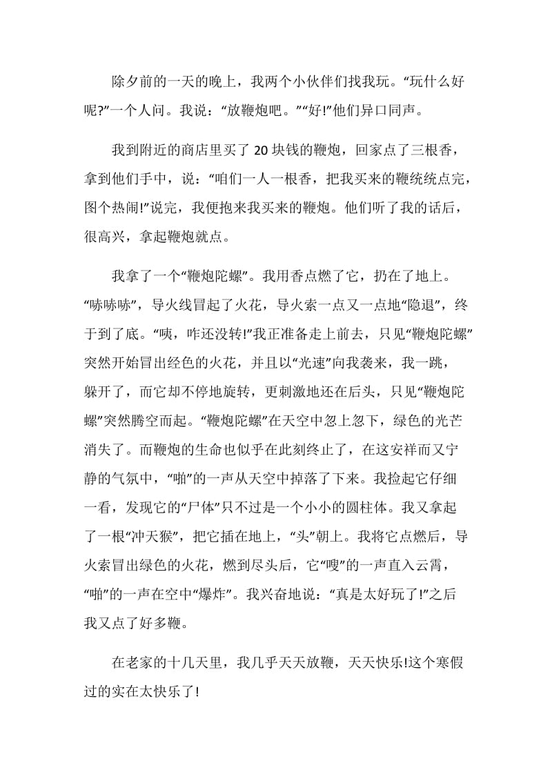 300字的寒假趣事作文.doc_第3页