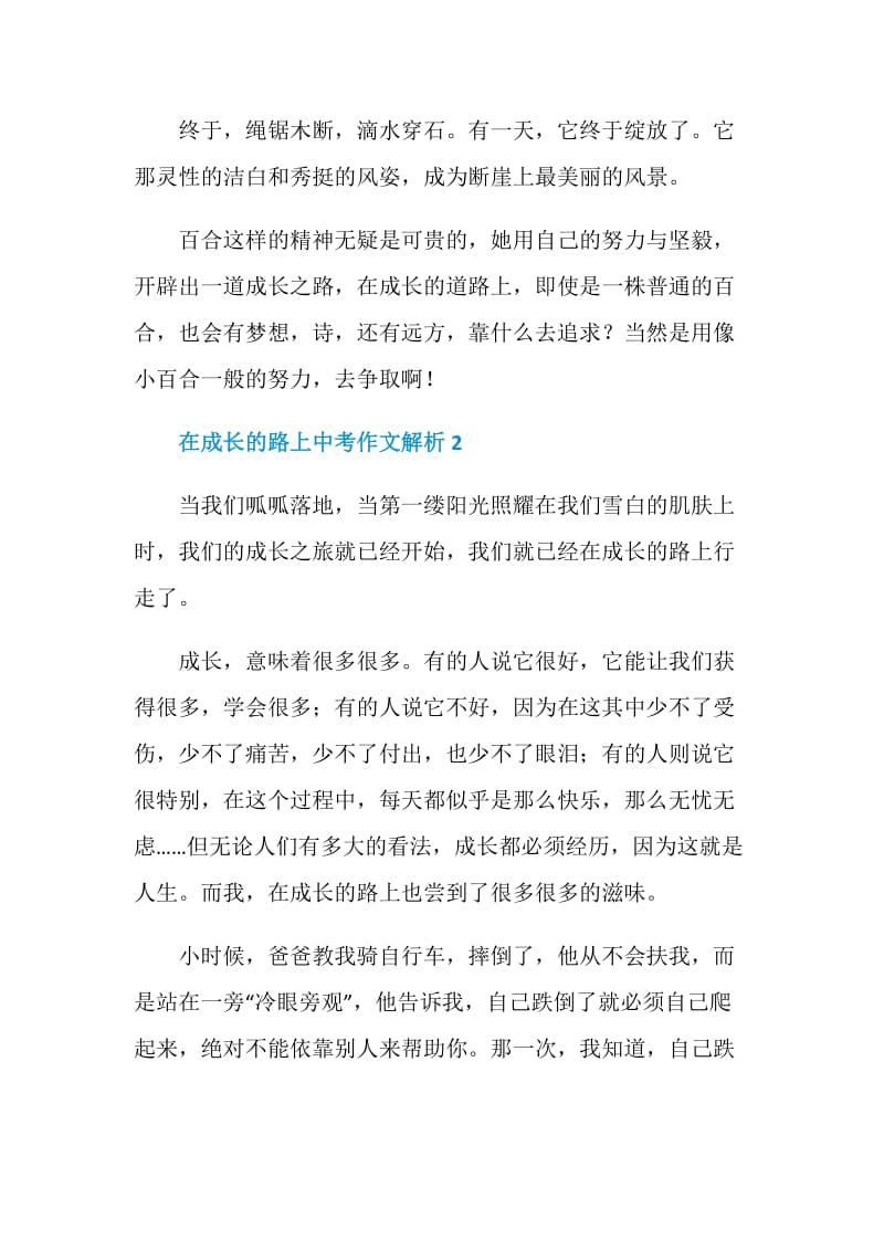 在成长的路上中考作文解析.doc_第3页