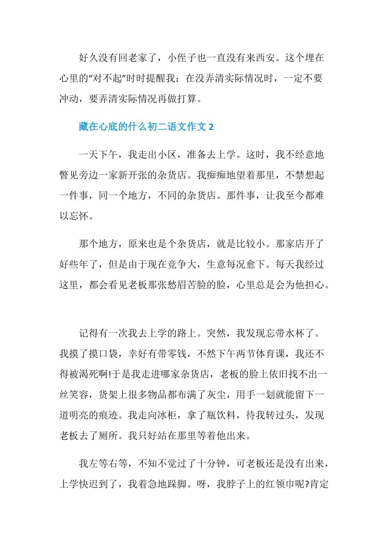 藏在心底的什么初二语文作文.doc_第3页