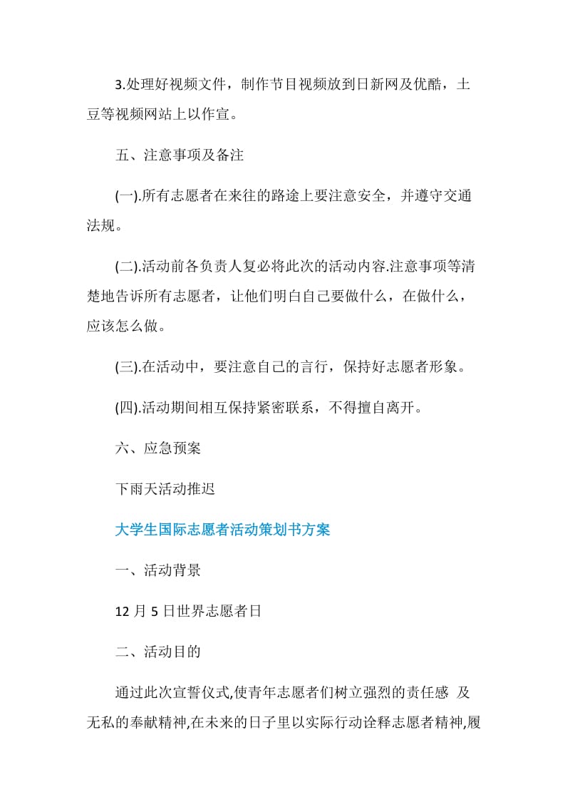 大学生国际志愿者活动策划书.doc_第3页