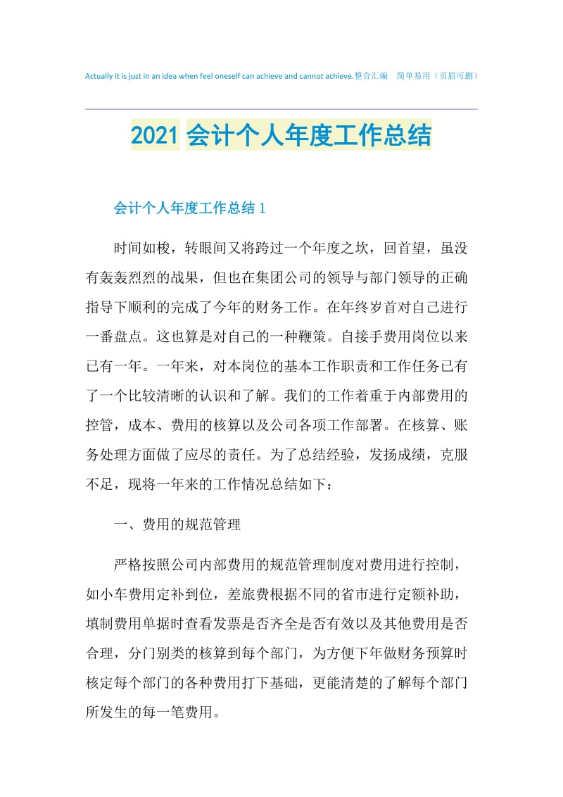 2021会计个人年度工作总结.doc_第1页