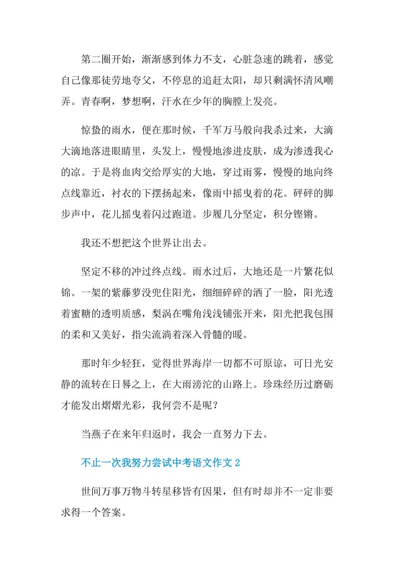 不止一次我努力尝试中考语文作文.doc_第2页