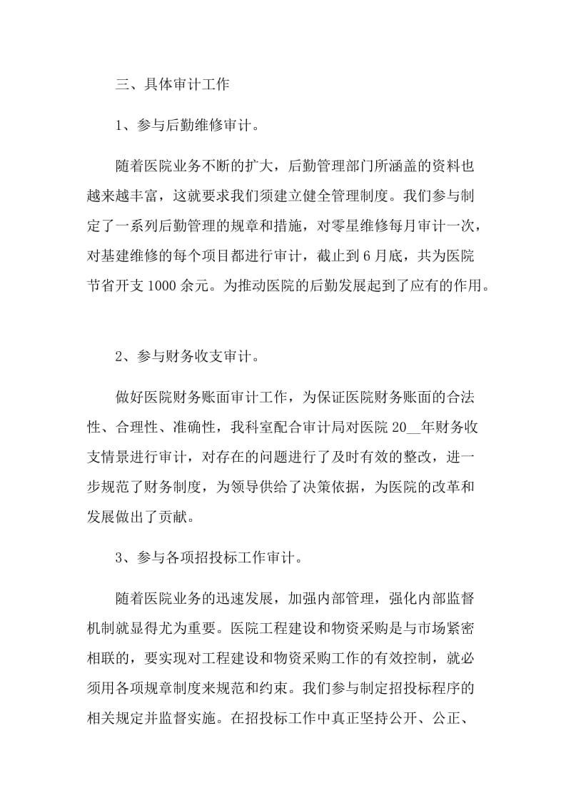 审计人员自我鉴定示例五篇.doc_第3页