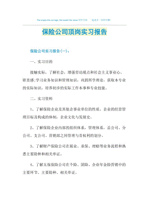 保险公司顶岗实习报告.doc