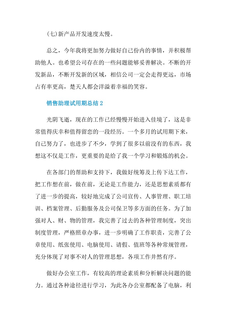 销售助理试用期总结.doc_第3页