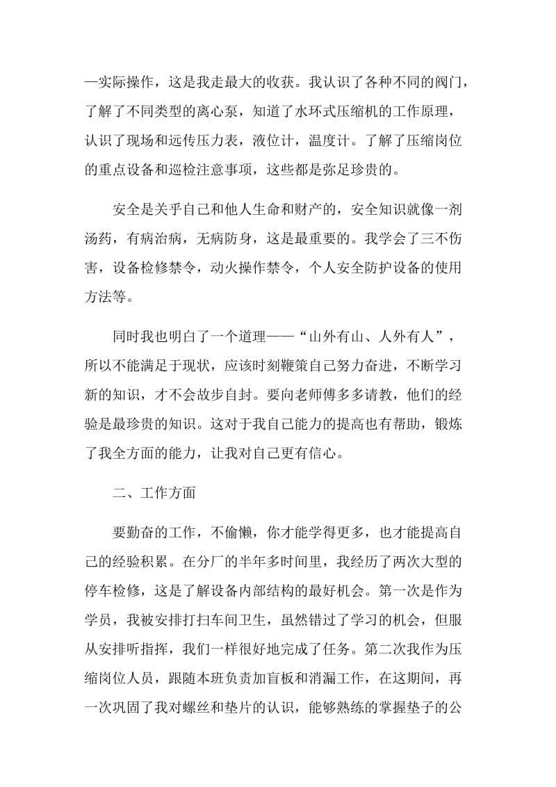 化工企业个人总结报告.doc_第2页